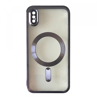 Чохол накладка Shining Camera MagSafe iPhone X Темно-фіолетова Чохол накладка Shining Camera MagSafe iPhone X Темно-фіолетова