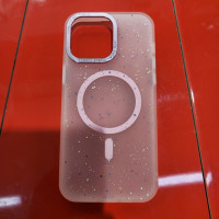 Чехол накладка GROSH MagSafe iPhone 15 Pro Max Розовая