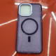 Чехол накладка GROSH MagSafe iPhone 15 Pro Max Фиолетовая