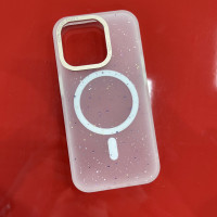 Чехол накладка GROSH MagSafe iPhone 15 Pro Белая