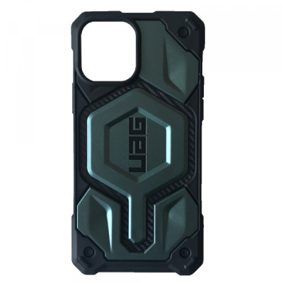 Чехол накладка UAG Monarch Carbon MagSafe iPhone 13 Pro Зеленая