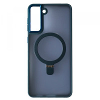 Чохол накладка Matte Ring MagSafe Samsung G990 (S21 FE) Темно- синя Чохол накладка Matte Ring MagSafe Samsung G990 (S21 FE) Темно- синя