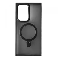Чехол накладка Matte Ring MagSafe Samsung S23 Ultra (S918) Черная