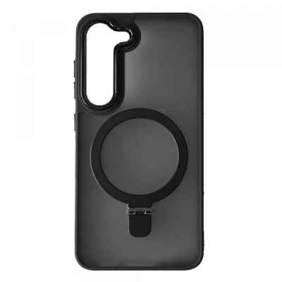 Чехол накладка Matte Ring MagSafe Samsung S23 (S911) Черная