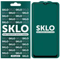 Защитное стекло SKLO 3D Xiaomi Poco M4 Pro 5G Чёрное