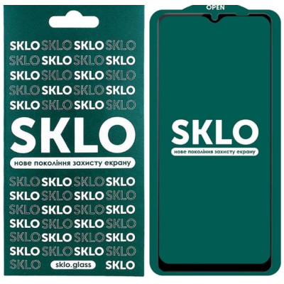Защитное стекло SKLO 3D Xiaomi Poco M4 Pro 5G Чёрное