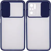 Чехол накладка Camshield Xiaomi Poco M4 Pro 5G Синяя