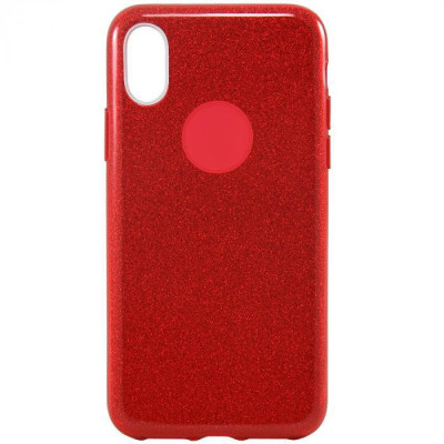 Чехол накладка Shine iPhone X / XS Красная