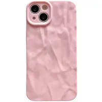 Чохол накладка Texture iPhone 14 Рожева