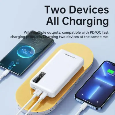 Универсальная мобильная батарея Повербанк Remax Noah RPP-316 22.5W 20000mAh Белый