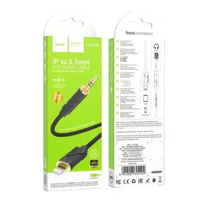 Кабель AUX Hoco UPA30 1м Черный (3.5 male to Lightning) Кабель AUX Hoco UPA30 1м Черный (3.5 male to Lightning)