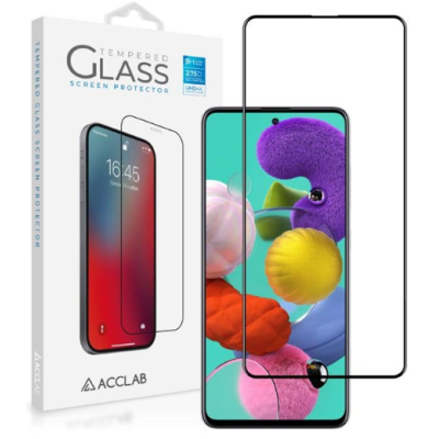 Захисне скло Acclab 3D Samsung A515 (A51) Чорне