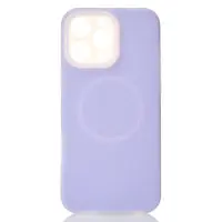 Чехол Накладка Liquid MagSafe iPhone 14 Pro Фиолетовая