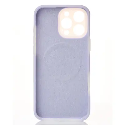 Чехол Накладка Liquid MagSafe iPhone 14 Pro Фиолетовая