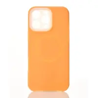 Накладка Liquid MagSafe iPhone 16 Pro Max Оранжевая