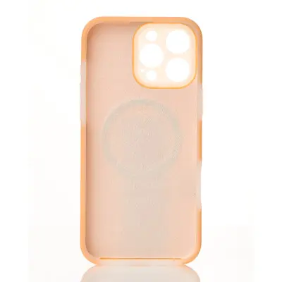 Накладка Liquid MagSafe iPhone 16 Pro Max Помаранчева