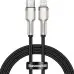 Кабель дата Baseus Cafule Metal Type-C to Lightning 1м Чёрный