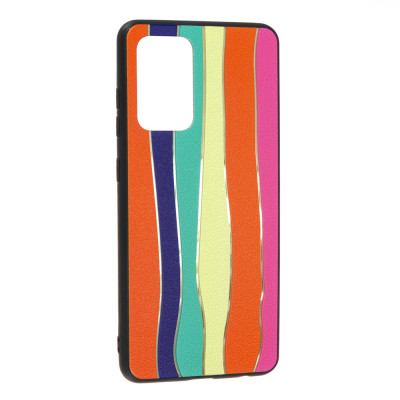 Чехол накладка Rainbow Samsung A525 (A52) Оранжевая