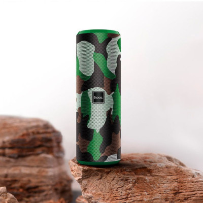 Колонка Bluetooth Hoco BS33 Green camouflage, Зелёный камуфляж