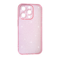 Чехол накладка Clear Shine iPhone 15 Pro Max Розовая