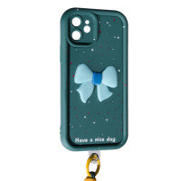 Чехол Накладка Lucky Bowl iPhone 12 Темно-зеленая Чехол Накладка Lucky Bowl iPhone 12 Темно-зеленая