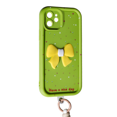 Чехол Накладка Lucky Bowl iPhone 12 Зеленая