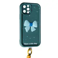Чехол Накладка Lucky Bowl iPhone 12 Pro Темно-зеленая