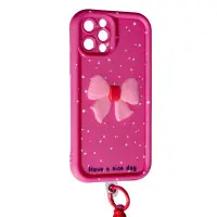 Чохол Накладка Lucky Bowl iPhone 12 Pro Рожева (Rose)