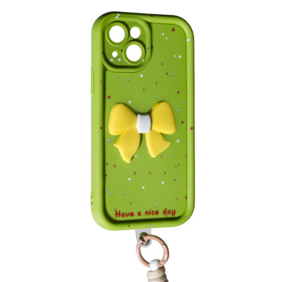 Чехол Накладка Lucky Bowl iPhone 13 Зеленая