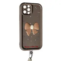 Чехол Накладка Lucky Bowl iPhone 15 Pro Max Коричневая