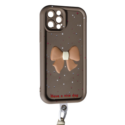 Чохол Накладка Lucky Bowl iPhone 15 Pro Max Коричнева Чохол Накладка Lucky Bowl iPhone 15 Pro Max Коричнева