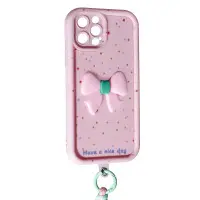 Чехол Накладка Lucky Bowl iPhone 16 Pro Розовая