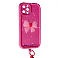 Чехол Накладка Lucky Bowl iPhone 16 Pro Розовая (Rose)