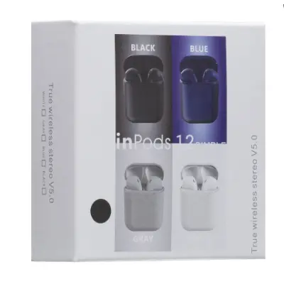 Безпровідні навушники TWS inPods i12 5.0 Black, чорний