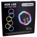 Кільцева лампа для селфі LC-318 33см RGB