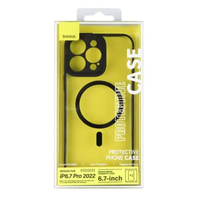 Чехол накладка Baseus Frame MagSafe iPhone 14 Pro Max Черная
