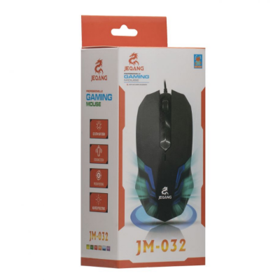 Проводная Мышь USB Jeqang JM-032 Black, Чёрный