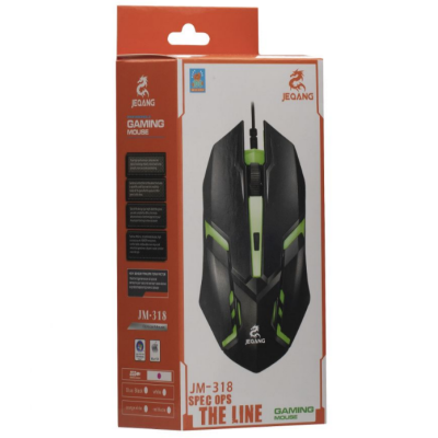 Провідна Миша USB Jeqang JM-318 Black, Чорний