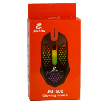 Проводная Мышь USB Jeqang JM-600 Black, Чёрный