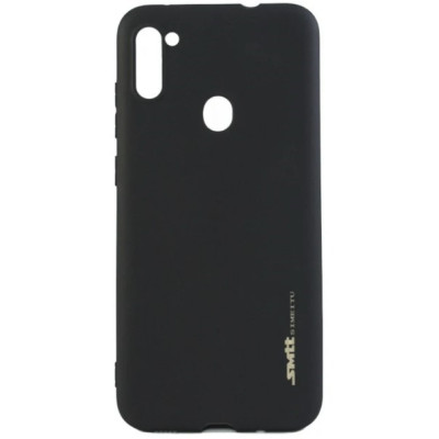 Чехол накладка SMTT Samsung A015 (A01) Черная