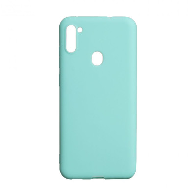 Чехол накладка SMTT Samsung A015 (A01) Бирюзовая