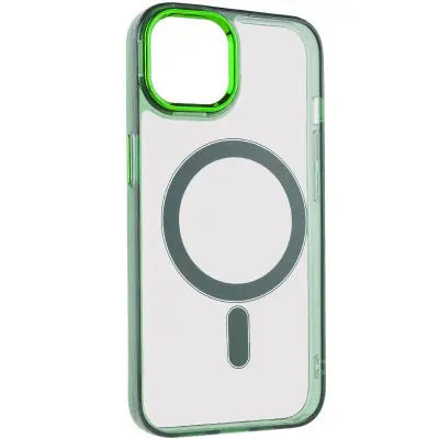 Чехол накладка Iris with MagSafe iPhone 12/12 Pro Зеленая