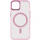 Чехол накладка Iris with MagSafe iPhone 12/12 Pro  Розовая