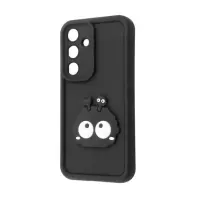 Чехол накладка Pretty Things Samsung A245 (A24) Черная/Глаза
