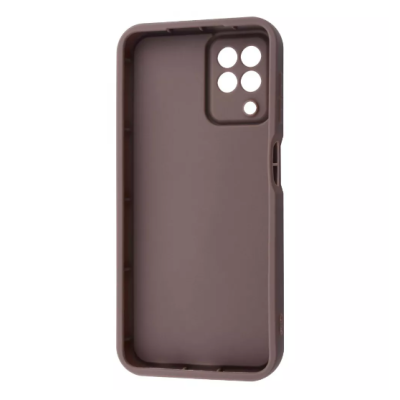 Чехол накладка Pretty Things Samsung A225 (A22) Коричневая/Медвеженок