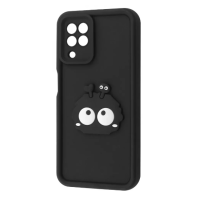 Чохол накладка Pretty Things Samsung A225 (A22) Чорна/Очі