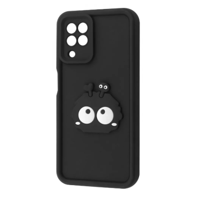 Чехол накладка Pretty Things Samsung A225 (A22) Черная/Глаза