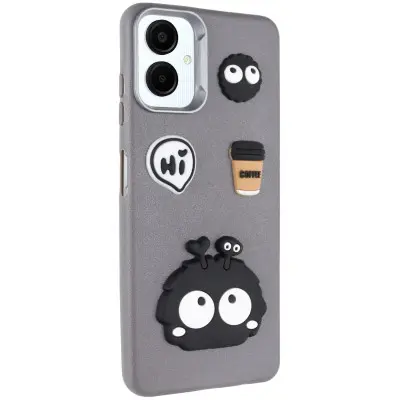 Чохол Накладка Leather Toys Samsung A075 (A07) Monster Сіра