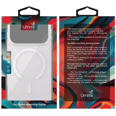 Чехол Накладка Ummi Transparent MagSafe iPhone 17 Pro Прозрачная Чехол Накладка Ummi Transparent MagSafe iPhone 17 Pro Прозрачная