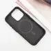 Чехол накладка Carbon MagSafe iPhone 16 Чорна